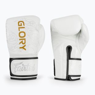 Rękawice bokserskie Fairtex Glory Kickboxing Competition Training Boxing white