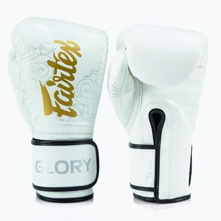 Rękawice bokserskie Fairtex Glory Kickboxing Competition Training Boxing white