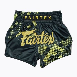Spodenki treningowe Fairtex Muay Thai S1931 Heart of Gold black/gold