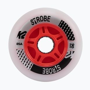 Kółka do rolek K2 Strobe 90 mm/85A 2 szt. white