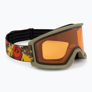 Gogle narciarskie DRAGON DX3 OTG leafy camo/lumalens amber