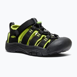 Sandały dziecięce KEEN Newport H2 black/lime green
