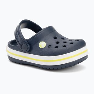 Klapki dziecięce Crocs Crocband Clog Kids navy/citrus