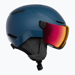 Kask narciarski Atomic Revent Visor Photo deep ocean/red photo