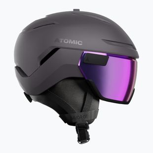 Kask narciarski Atomic Savor GT Visor Stereo iron ore/purple stereo