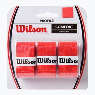 Owijki do rakiet tenisowych Wilson Profile Overgrip 3 szt. red