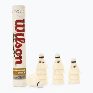 Lotki do badmintona Wilson Tour BWF 12 szt. white