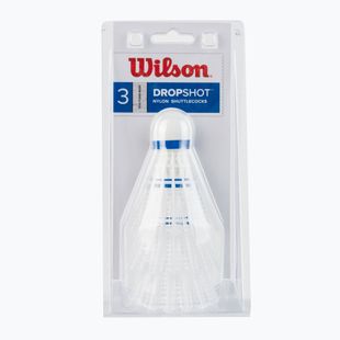 Lotki do badmintona Wilson Dropshot Clamshel 3 szt. white