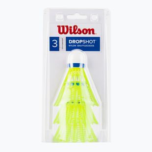 Lotki do badmintona Wilson Dropshot Clamshel 3 szt. yellow