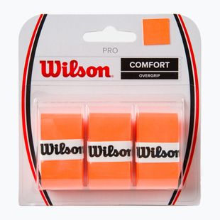 Owijki do rakiet tenisowych Wilson Pro Comfort Overgrip Burn 3 szt. orange