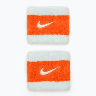 Frotki na nadgarstek Nike Swoosh Wristbands glacier blue/safety orange/glacier blue
