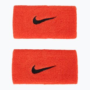 Frotki na nadgarstek Nike Swoosh Doublewide Wristbands 2 szt. bright crimson/cave purple