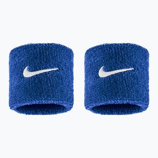 Frotki na nadgarstek Nike Swoosh Classic Wristbands 2 szt. game royal/white