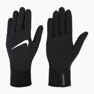 Rękawiczki do biegania męskie Nike Therma-Fit Pacer Sphere Midweight RG black/black/silver