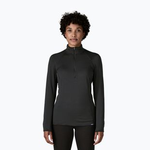 Bluza damska Patagonia Cap Termal Weight Zip Neck black
