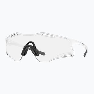 Okulary przeciwsłoneczne Oakley Cybr Zero matte white/clear to black iridium photochromic
