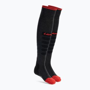 Skarpety narciarskie podgrzewane Lenz Heat Sock 5.1 Toe Cap Regular Fit anthracite/red