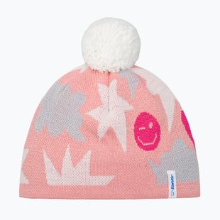 Czapka zimowa dziecięca Eisbar Talesia Pompon salmon