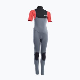 Pianka surfingowa dziecięca ION Capture 3/2 Back Zip Jr steel blue/red