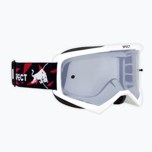 Gogle rowerowe Red Bull SPECT Evan shiny white/smoke silver mirror