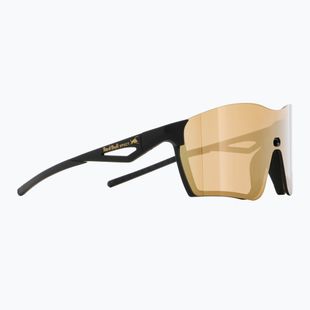 Okulary przeciwsłoneczne Red Bull SPECT Fuse matt black/brown with gold mirror