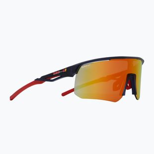 Okulary przeciwsłoneczne Red Bull SPECT Riddle dark blue/red with red mirror
