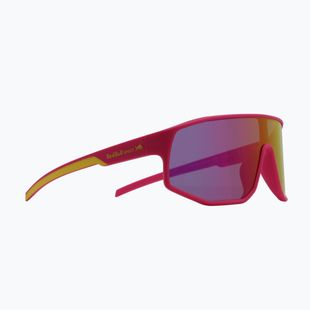 Okulary przeciwsłoneczne Red Bull SPECT Dash neon pink/smoke with pink-yellow mirror