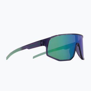 Okulary przeciwsłoneczne Red Bull SPECT Dash dark purple/smoke with green-purple mirror