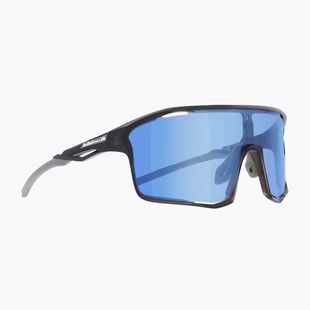 Okulary przeciwsłoneczne Red Bull SPECT Riddle IBX matt clear dark grey/brown photochr with blue mirr