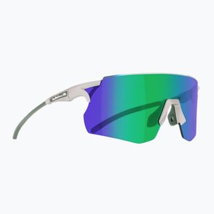 Okulary przeciwsłoneczne Red Bull SPECT Ruffy IB matt metallic light grey/green with green mirror