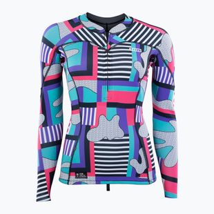 Longsleeve do pływania damski ION Neo Zip Top 1.5 capsule statement