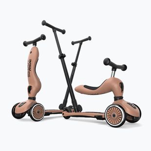 Hulajnoga trójkołowa dziecięca Scoot & Ride Highwaykick 1 Push And Go mocha