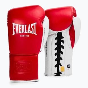 Rękawice bokserskie Everlast Powerlock OG Pro Fight red/white