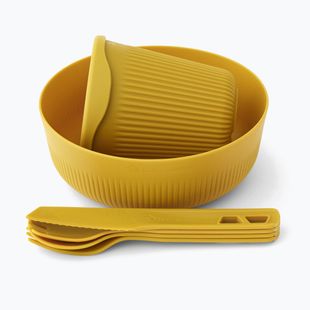 Zestaw naczyń turystycznych Sea to Summit Passage Dinnerware arrowwood yellow