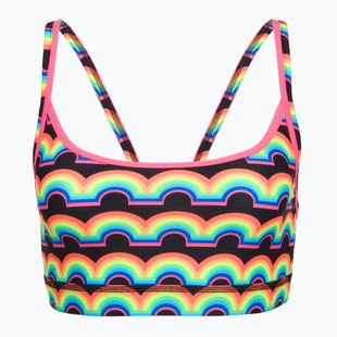 Góra od stroju kąpielowego Funkita Sports Top rainbowie