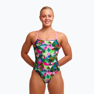 Strój pływacki jednoczęściowy damski Funkita Single Strap One Piece sub lime
