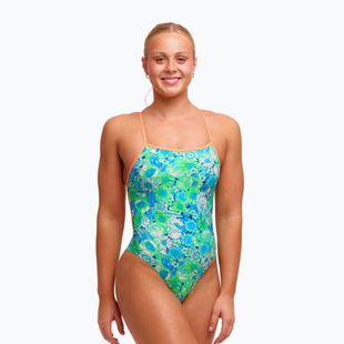 Strój pływacki jednoczęściowy damski Funkita Single Strength One Piece green green grss