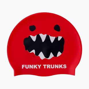 Czepek pływacki Funky Trunks Silicone red monster