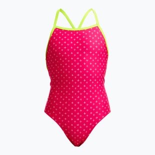 Strój kąpielowy jednoczęściowy dziecięcy Funkita Strapped In One Piece pink proton