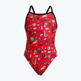 Strój kąpielowy jednoczęściowy dziecięcy Funkita Single Strap One Piece scribbles