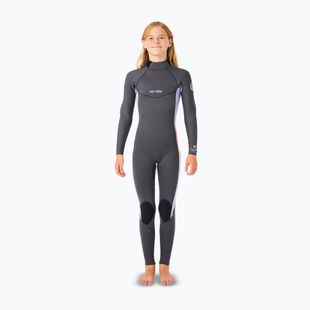 Pianka do pływania dziecięca Rip Curl Dawn Patrol Back Zip 4/3mm GB Jr charcoal grey