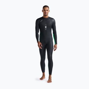 Pianka triathlonowa męska 2XU Propel Openwater 4 mm black/bright green