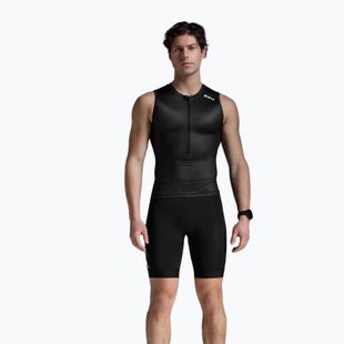Koszulka triathlonowa męska 2XU Core Tri Tank black/white