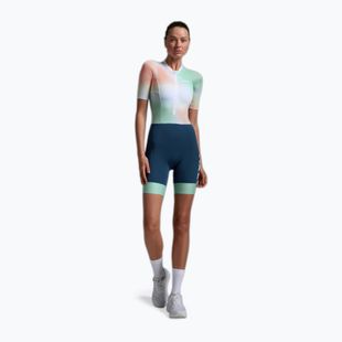 Kombinezon triathlonowy damski 2XU Aero Hex Sleeved jelly mint/majol