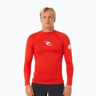 Longsleeve do pływania męski Rip Curl Waves Upf Perf lava red