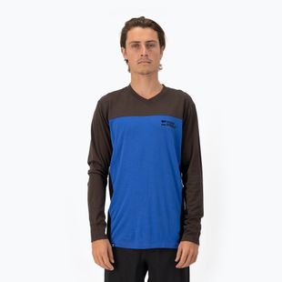 Longsleeve rowerowy męski Mons Royale Redwood Enduro VLS cedar/ cobalt/ black