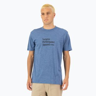 Koszulka termoaktywna męska Mons Royale Zephyr Tencel steel blue