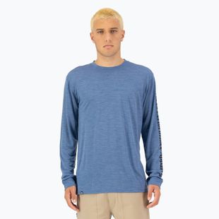 Longsleeve termoaktywny męski Mons Royale Zephyr Tencel steel blue