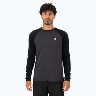 Longsleeve termoaktywny męski Mons Royale Tarn Merino 9 iron/black