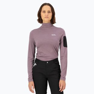 Longsleeve termoaktywny damski Mons Royale Diversion Mock Neck mauve